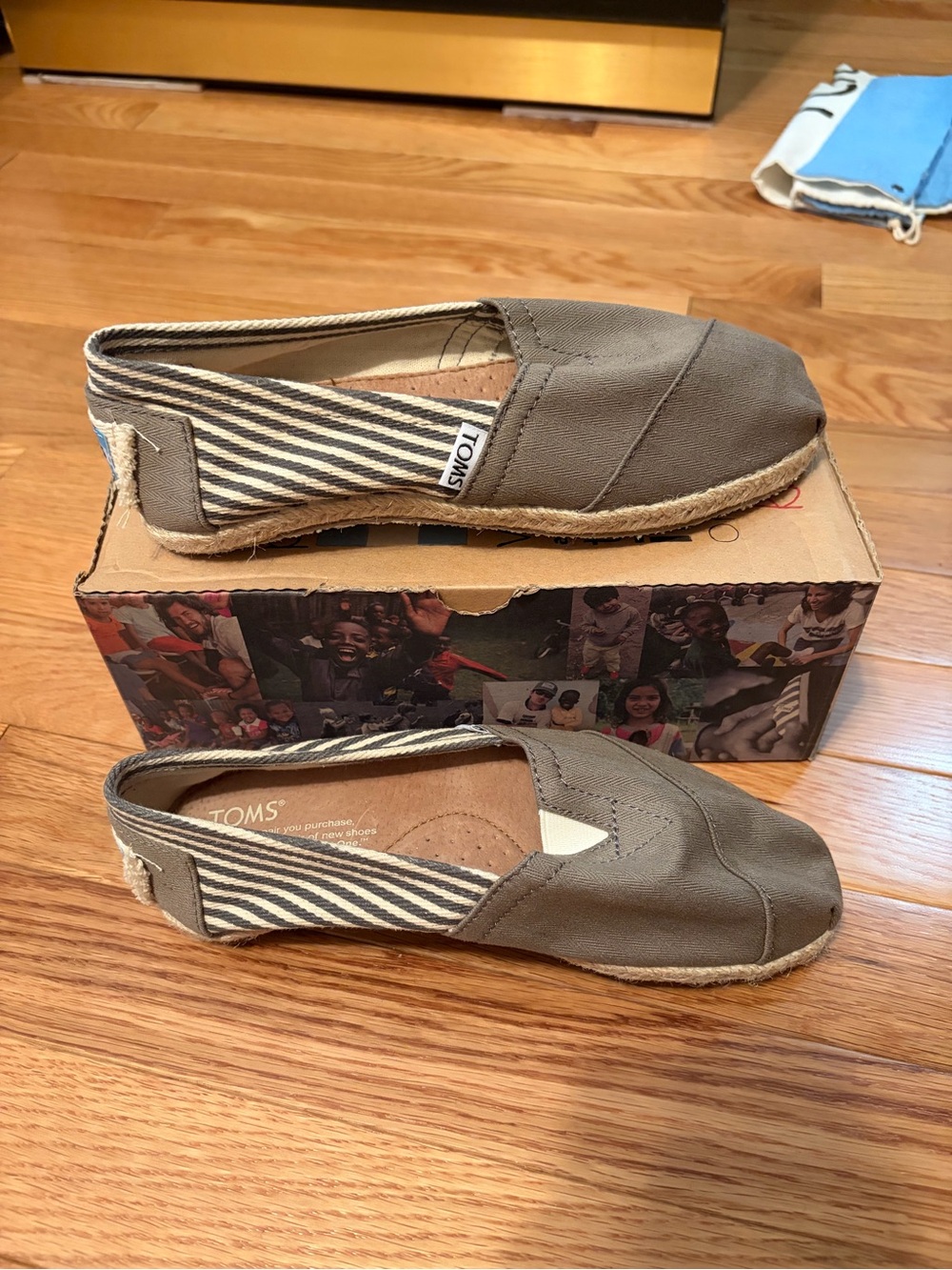 TOMS Women's Slip-On Espadrille in Taupe
